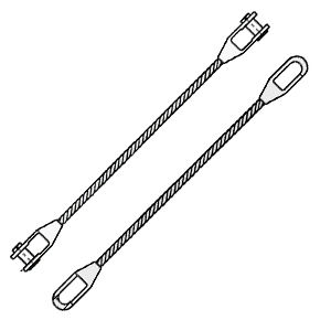 Wire rope slings with spelter sockets