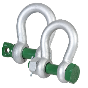 Green Pin bow shackles|G-4161 & G-4163 type|Capacity up to 85 ton