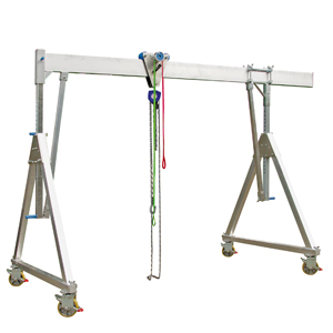 Aluminium gantry cranes |
movable under load